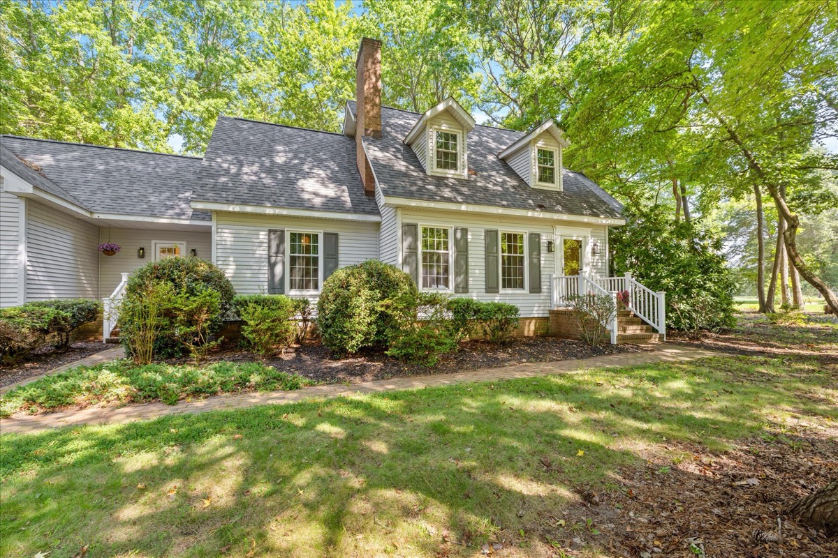 Charming front porch and landscaping